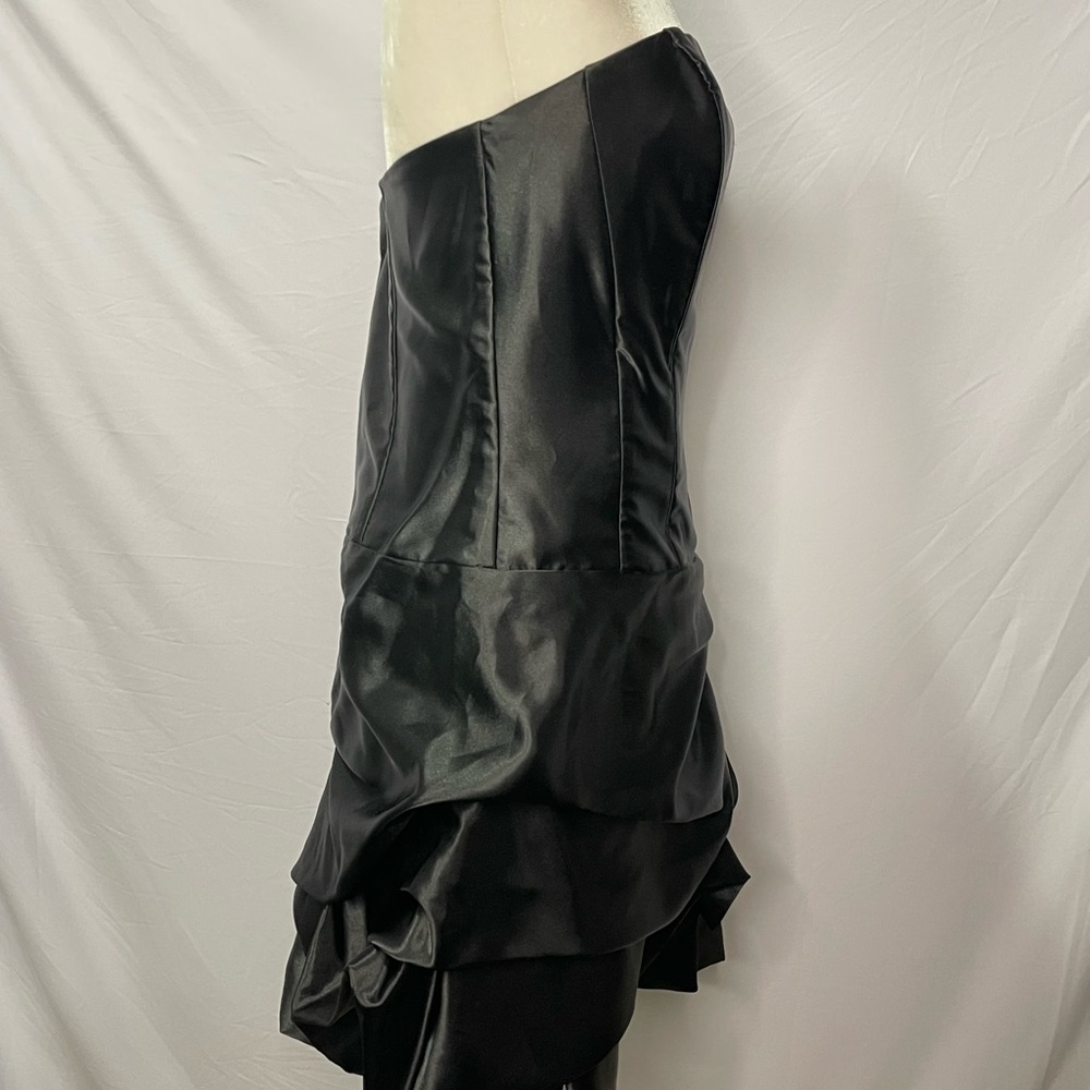 Jessica McClintock for Gunne Sax Strapless Satin Cocktail Dress – Size 13/14 - Picture 7 of 16